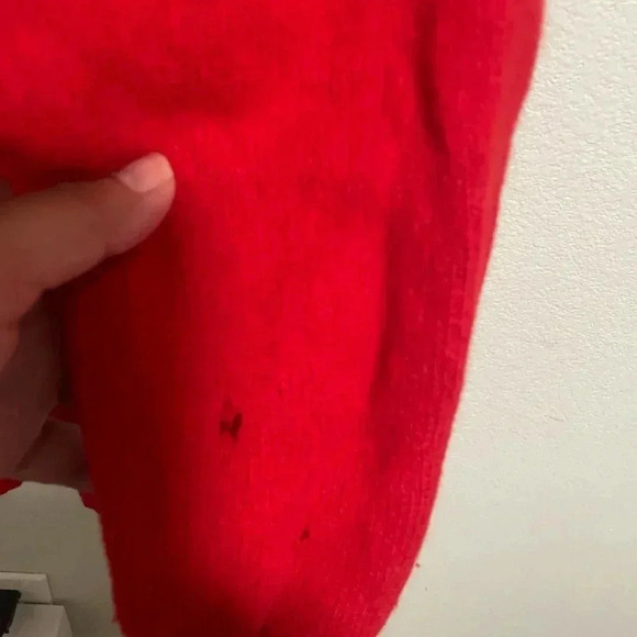 Vintage express red wool blend sweater size Small - Picture 4 of 5